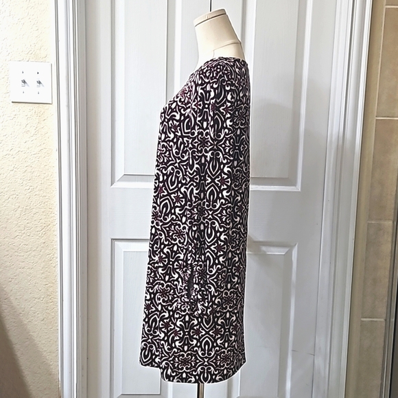 Laundry by Shelli Segal Red and Black Geometric Print Mini Dress Size 6 - Picture 2 of 12